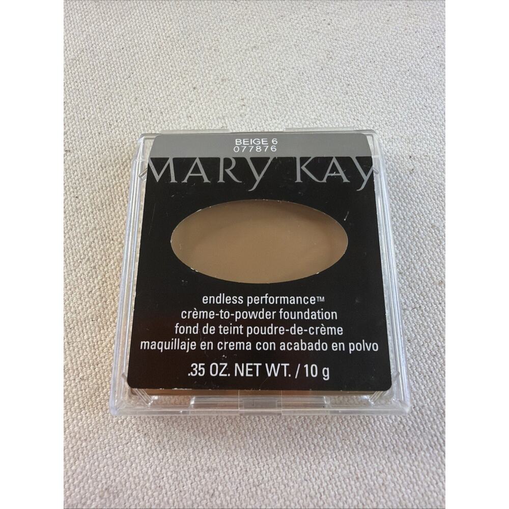 Mary Kay Endless Performance Cream to Powder Foundation .35oz Beige 6